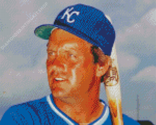 Former Baseballer George Brett Diamond Painting