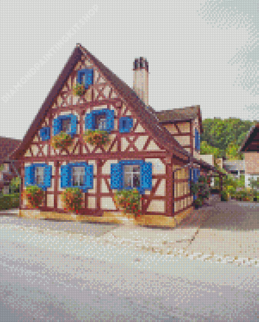 German House Diamond Painting