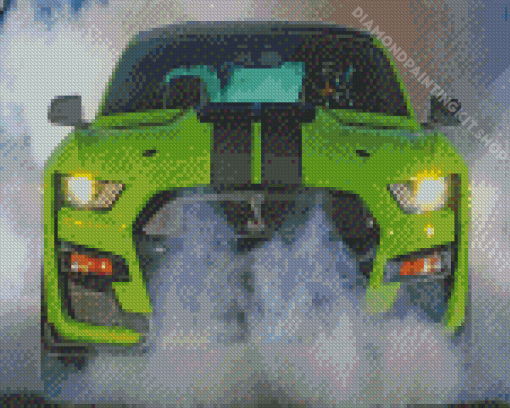 Green Ford Shelby GT500 Car Diamond Painting