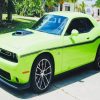 Green Mopar Sport Car Diamond Painting