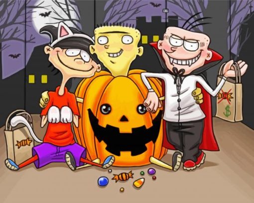 Halloween Ed Edd N Eddy Diamond Painting