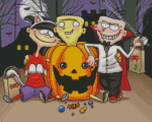 Halloween Ed Edd N Eddy Diamond Painting