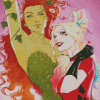 Harley Quinn And Poison Ivy Superheroes Diamond Painting