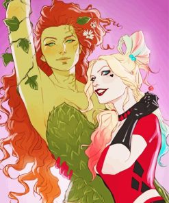 Harley Quinn And Poison Ivy Superheroes Diamond Painting