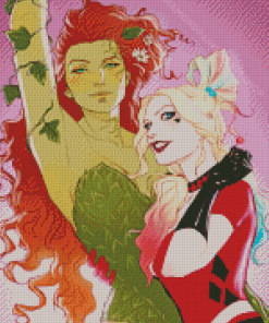 Harley Quinn And Poison Ivy Superheroes Diamond Painting