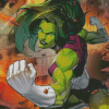 She Hulk Marvel Diamond Painting