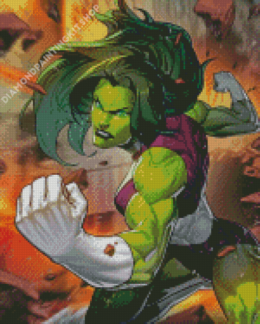 She Hulk Marvel Diamond Painting