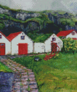 Iceland Farmhouse Diamond Painting