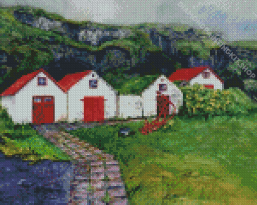 Iceland Farmhouse Diamond Painting