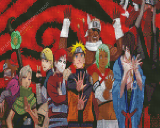 Jinchuriki Naruto Anime Diamond Painting