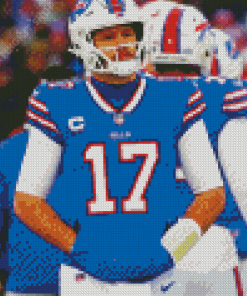 Josh Allen Player Diamond Painting