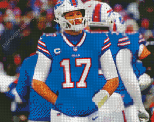 Josh Allen Player Diamond Painting