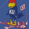 Ku Jayhawk Diamond Painting