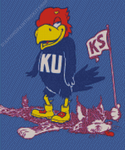 Ku Jayhawk Diamond Painting