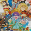 Your Lie In April Manga Serie Characters Diamond Painting