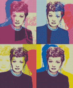 Lucy Ball Pop Art Diamond Painting