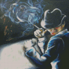 Man With Cigarette Art Diamond Painting