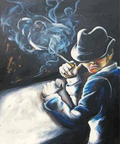 Man With Cigarette Art Diamond Painting