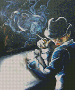 Man With Cigarette Art Diamond Painting