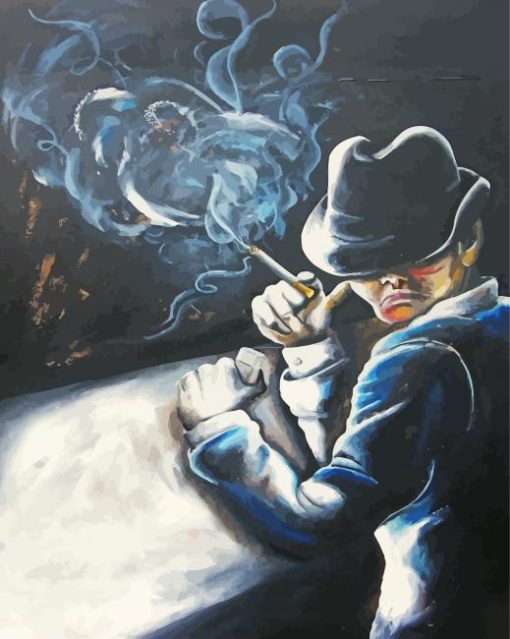 Man With Cigarette Art Diamond Painting