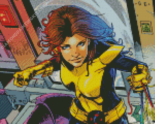 Marvel Hero Kitty Pryde Diamond Painting