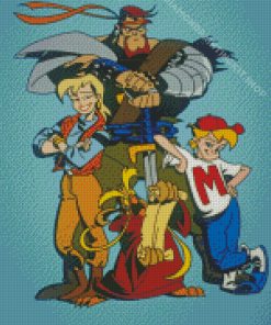 Mighty Max Characters Diamond Painting