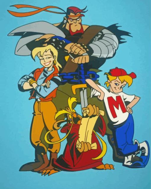 Mighty Max Characters Diamond Painting