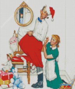 Norman Rockwell Christmas Celebration Diamond Painting