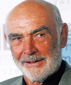 Old John Connery Actor Diamond Painting