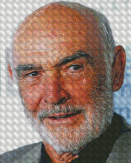 Old John Connery Actor Diamond Painting