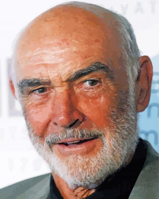 Old John Connery Actor Diamond Painting