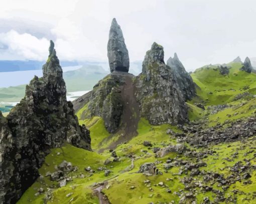 Old Man Of Storr Scotland Diamond Painting