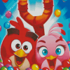 Pop Birds Video Game Diamond Painting