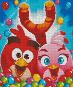 Pop Birds Video Game Diamond Painting