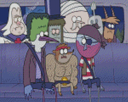 Regular Show Characters Diamond Painting