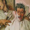 Rockwells Barber Diamond Painting