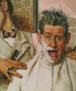 Rockwells Barber Diamond Painting