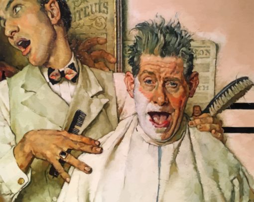 Rockwells Barber Diamond Painting