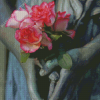 Roses And Hands Diamond Painting