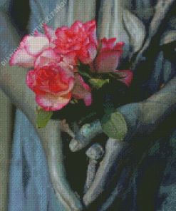 Roses And Hands Diamond Painting