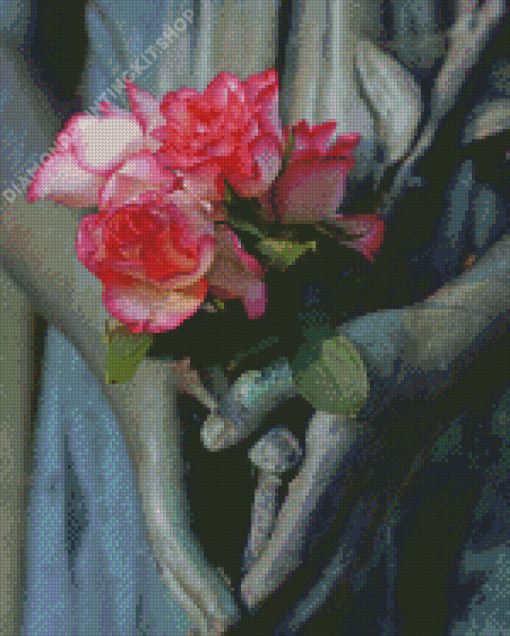 Roses And Hands Diamond Painting