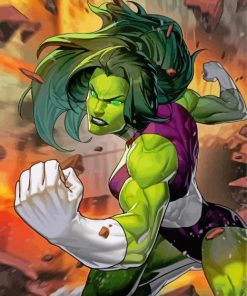 She Hulk Marvel Diamond Painting