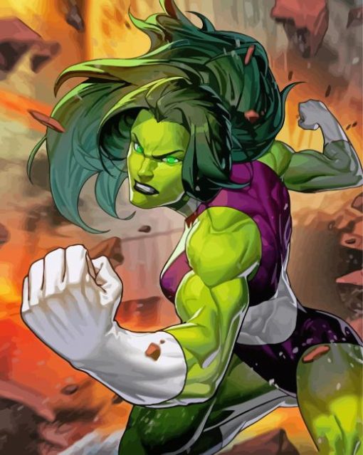 She Hulk Marvel Diamond Painting