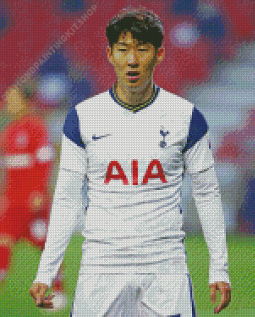 Son Heung Min Footballer Diamond Painting