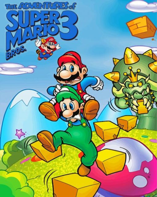 Super Mario Bros Game Diamond Painting