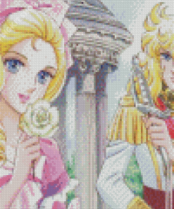 The Rose Of Versailles Lady Oscar Characters Diamond Painting