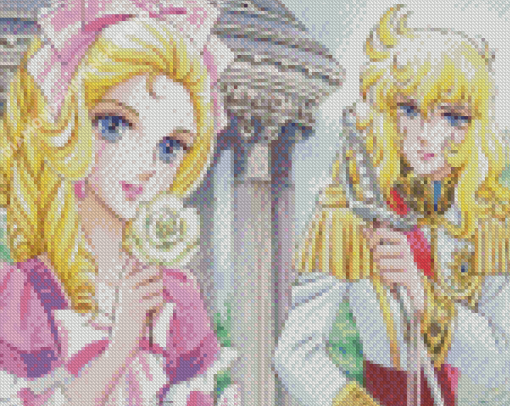 The Rose Of Versailles Lady Oscar Characters Diamond Painting