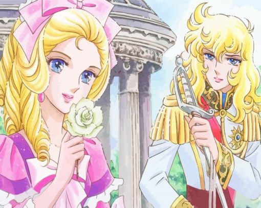 The Rose Of Versailles Lady Oscar Characters Diamond Painting