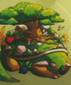 Torterra Anime Character Diamond Painting