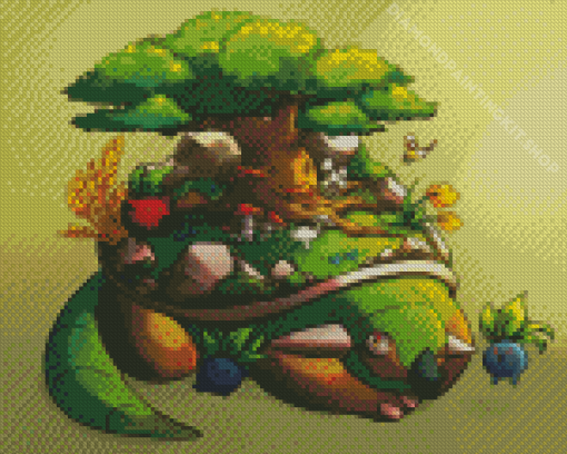 Torterra Anime Character Diamond Painting